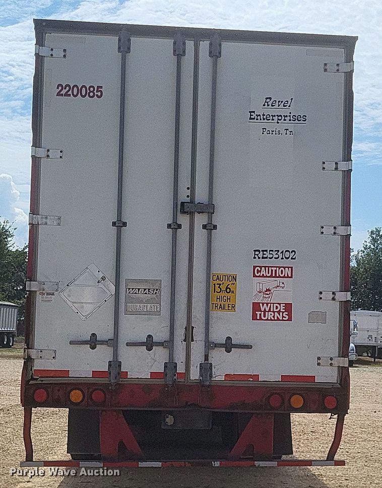 image for item DQ3670 2009 Wabash  dry van trailer