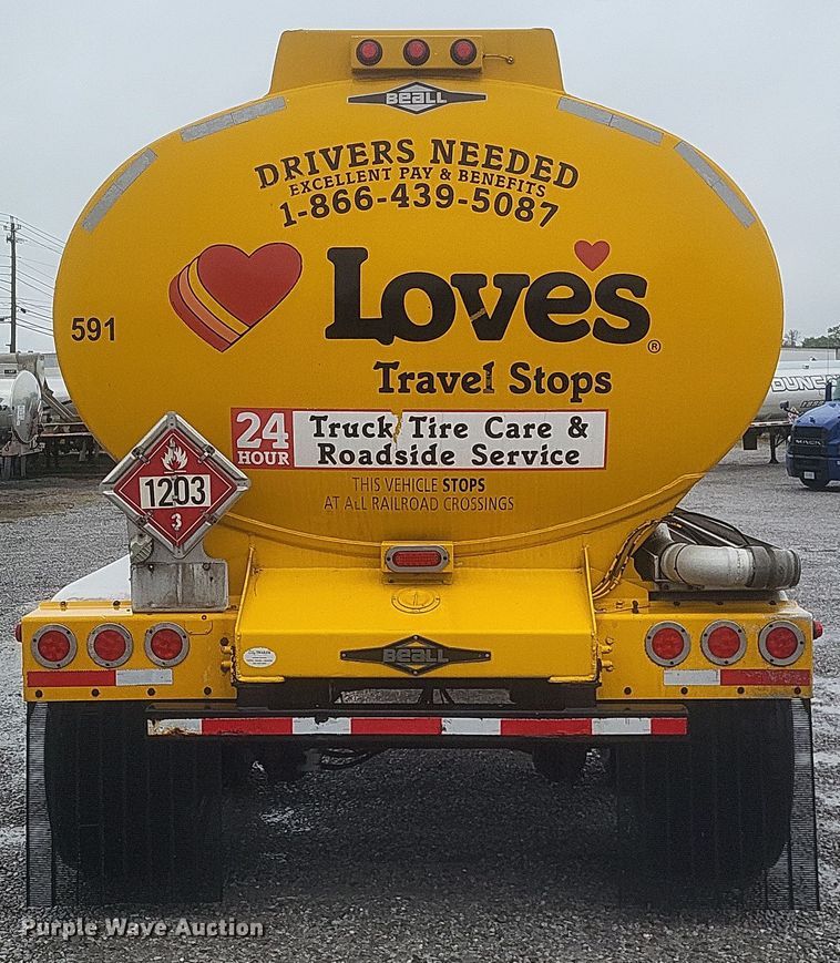 image for item DQ3686 2007 Beall BAST-96-3-SB tank trailer