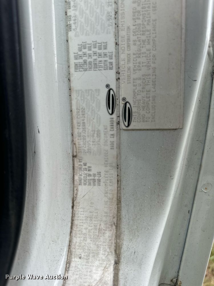 image for item DT2015 2006 Sterling  Acterra rollback truck