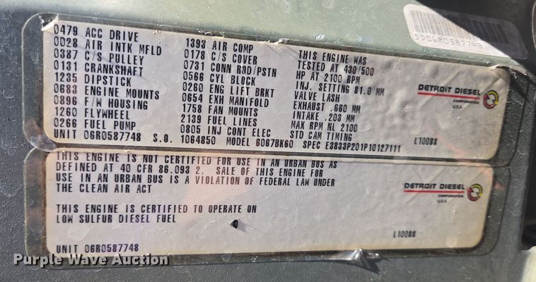 image for item DT5287 2001 Kenworth  W900 semi truck