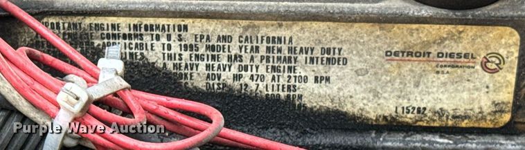 image for item DX1352 1996 Volvo WIA semi truck