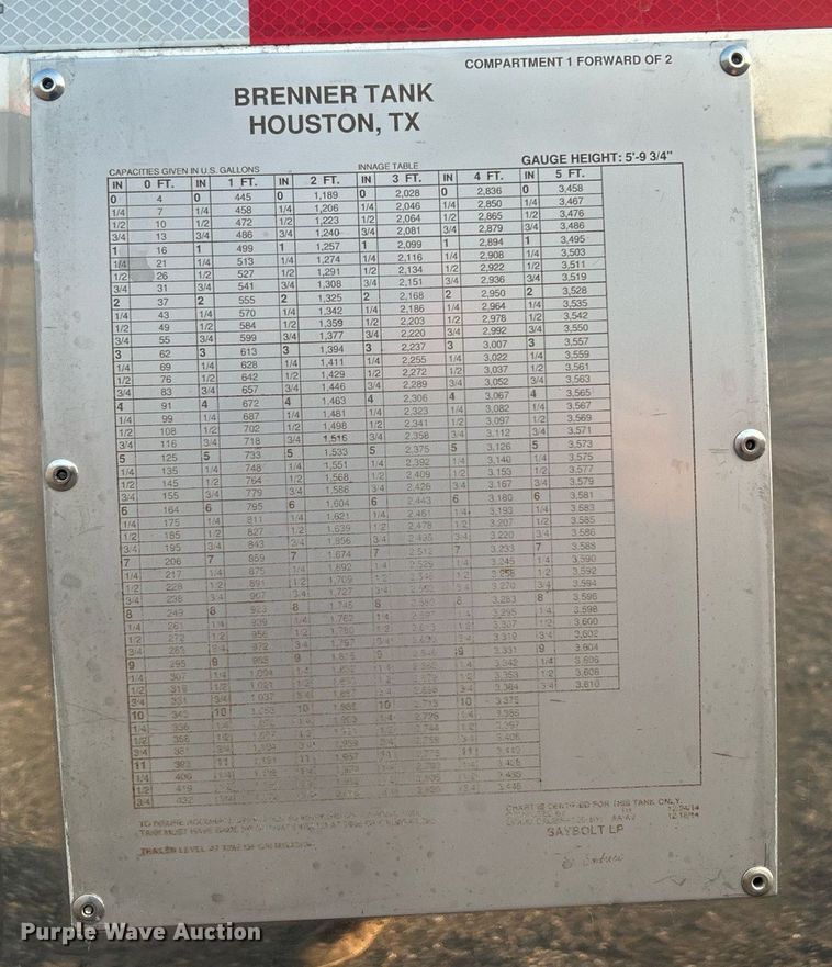 image for item EG1040 2015 Bulk Tank International tank trailer