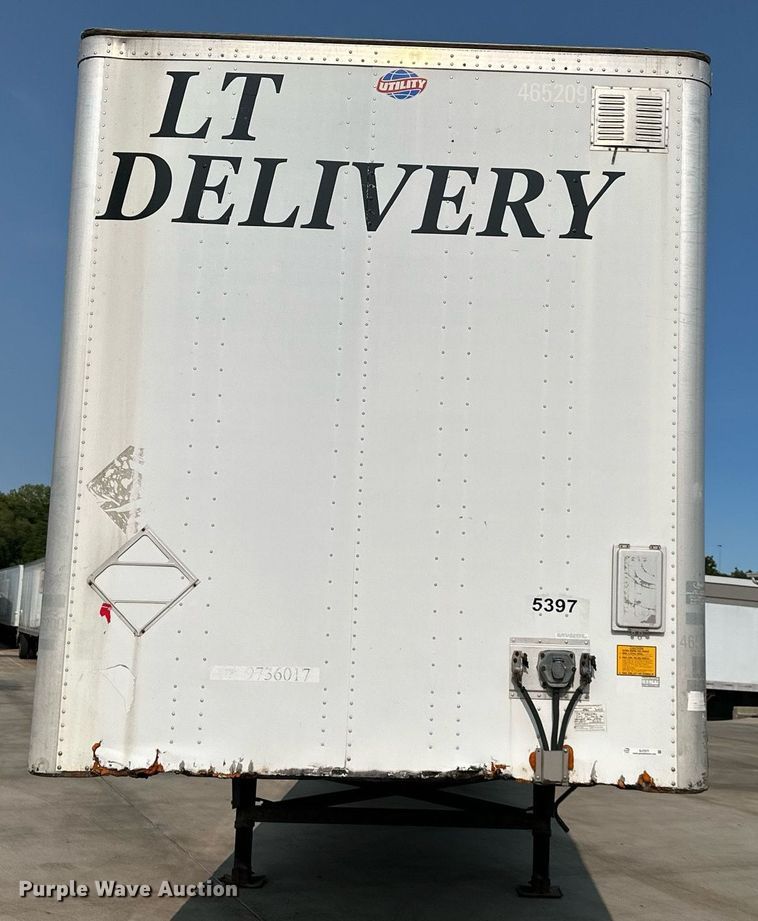 image for item EJ7277 2007 Utility Trailer dry van trailer