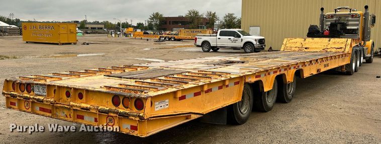 image for item EK3333 1993 Trail King TK100HT-483 drop deck hydraulic tail equipment trailer