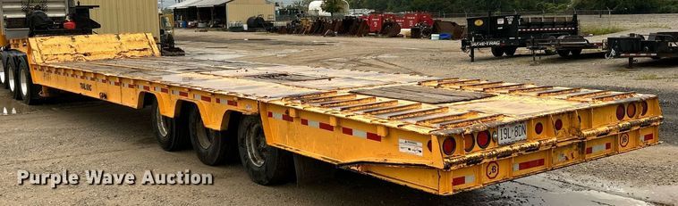 image for item EK3333 1993 Trail King TK100HT-483 drop deck hydraulic tail equipment trailer
