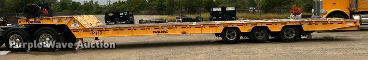 image for item EK3333 1993 Trail King TK100HT-483 drop deck hydraulic tail equipment trailer
