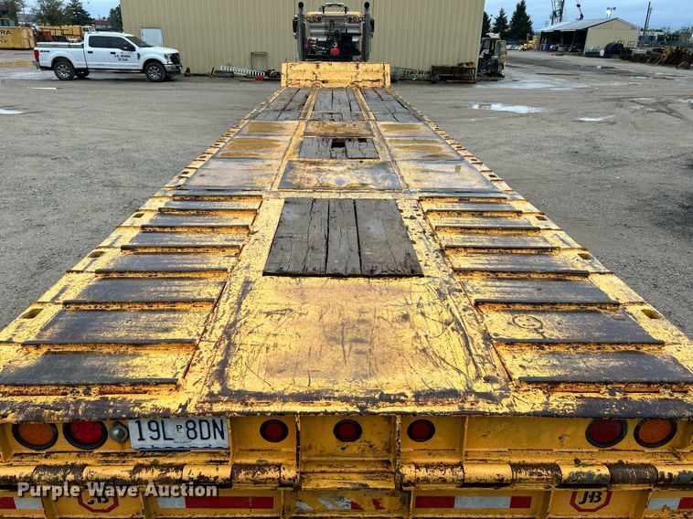 image for item EK3333 1993 Trail King TK100HT-483 drop deck hydraulic tail equipment trailer