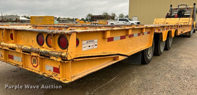 image for item EK3333 1993 Trail King TK100HT-483 drop deck hydraulic tail equipment trailer