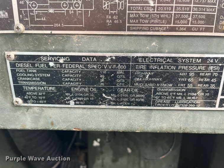 image for item LC9220 2002 American General MP3 semi truck