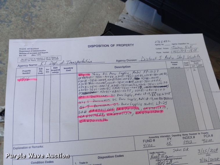 image for item DH1363 (25) power supplies