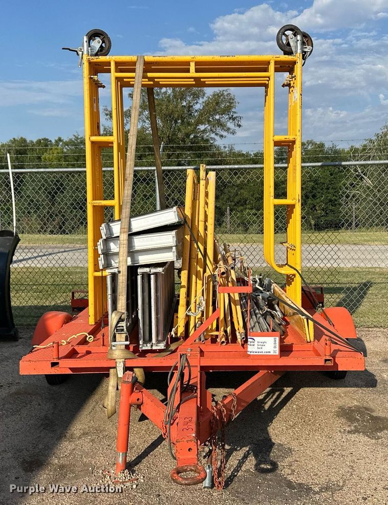 image for item DL0449 Utility trailer with scaffolding