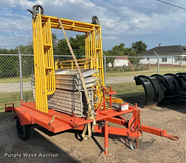 image for item DL0449 Utility trailer with scaffolding