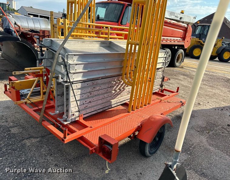 image for item DL0449 Utility trailer with scaffolding
