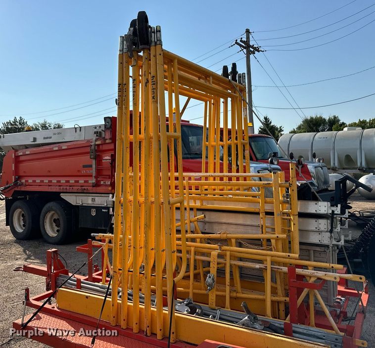 image for item DL0449 Utility trailer with scaffolding