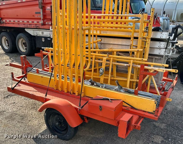 image for item DL0449 Utility trailer with scaffolding