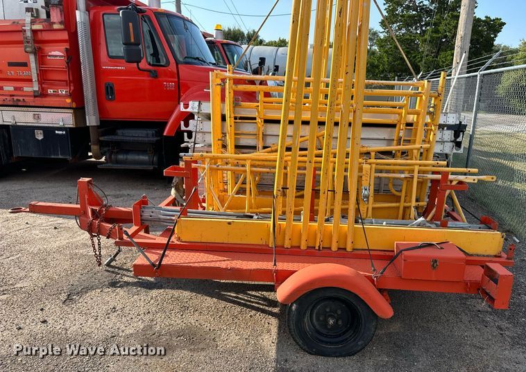 image for item DL0449 Utility trailer with scaffolding