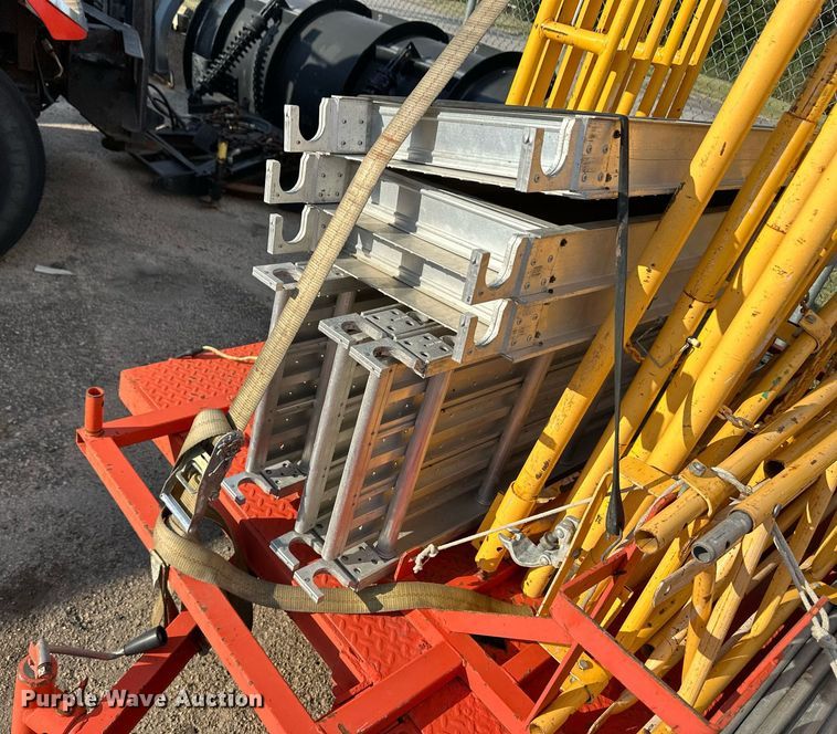 image for item DL0449 Utility trailer with scaffolding