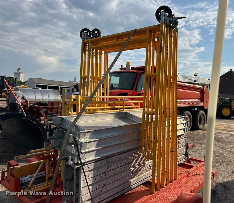 image for item DL0449 Utility trailer with scaffolding