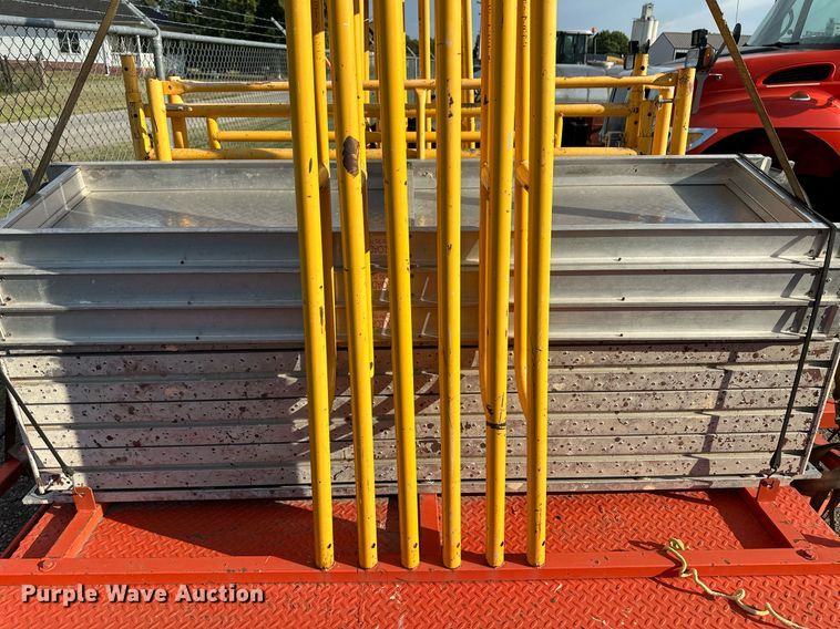 image for item DL0449 Utility trailer with scaffolding