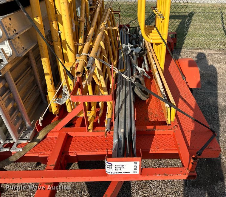 image for item DL0449 Utility trailer with scaffolding