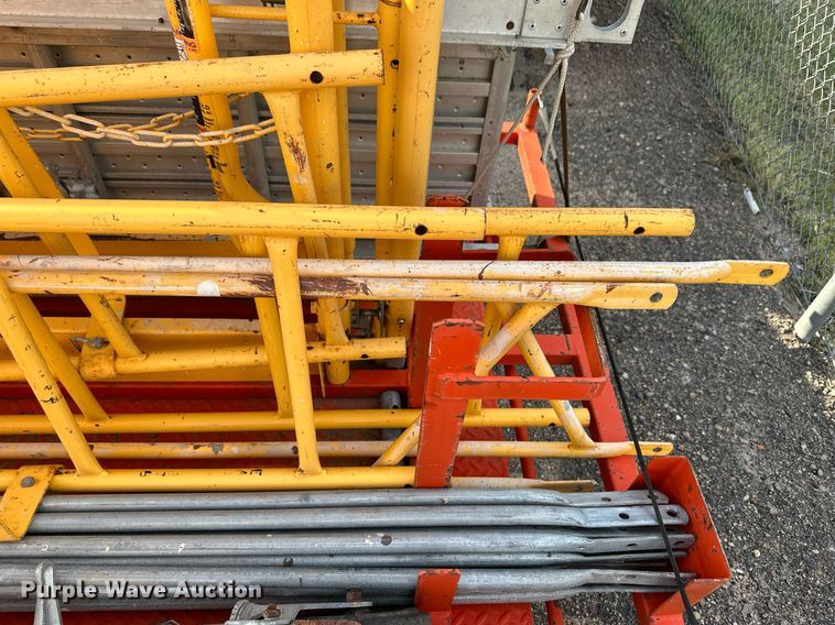 image for item DL0449 Utility trailer with scaffolding