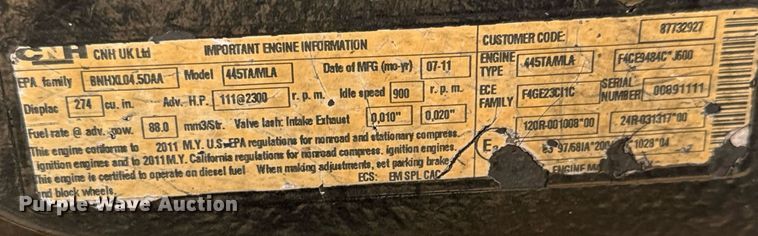 image for item DO1673 2011 New Holland T-5070 MFWD tractor