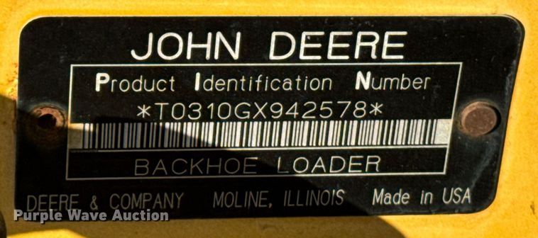 image for item DO1679 2004 John Deere 310G backhoe