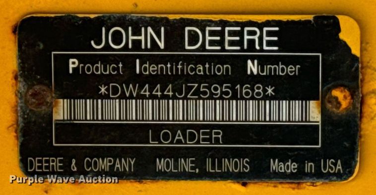 image for item DO1682 2005 John Deere 444J wheel loader
