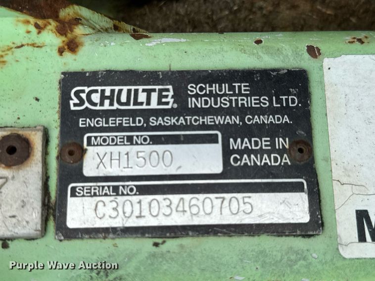 image for item DO1709 2007 Schulte XH1500 batwing rotary mower