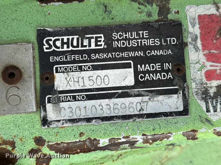 image for item DO1712 2006 Schulte  XH1500 batwing rotary mower 