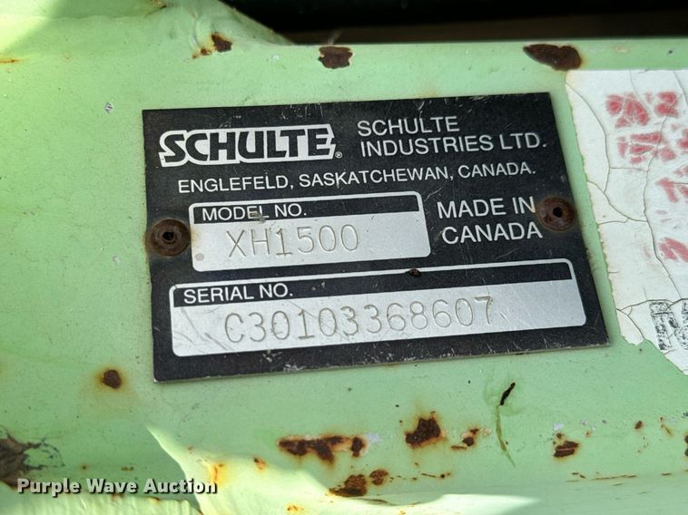 image for item DO1715 2006 Schulte XH1500 batwing rotary mower