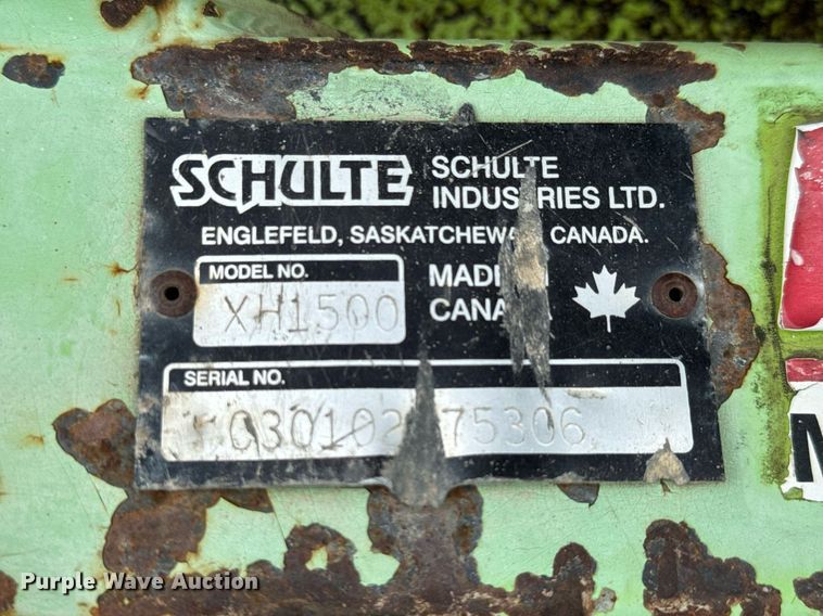 image for item DO1716 2003 Schulte XH1500 batwing rotary mower