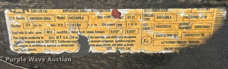 image for item DO1719 2012 New Holland T5070 MFWD tractor