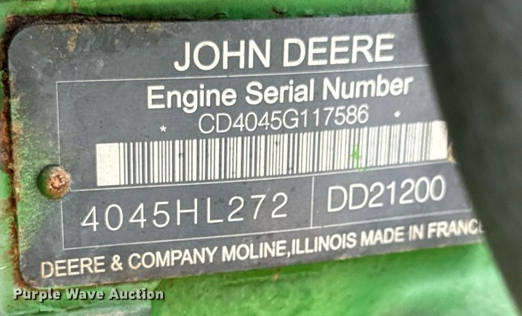 image for item DO1721 2007 John Deere 6415 tractor