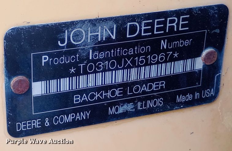 image for item DO1735 2008 John Deere 310J backhoe