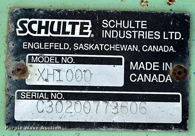 image for item DV2777 2007 Schulte XH1000 Series 2 rotary mower