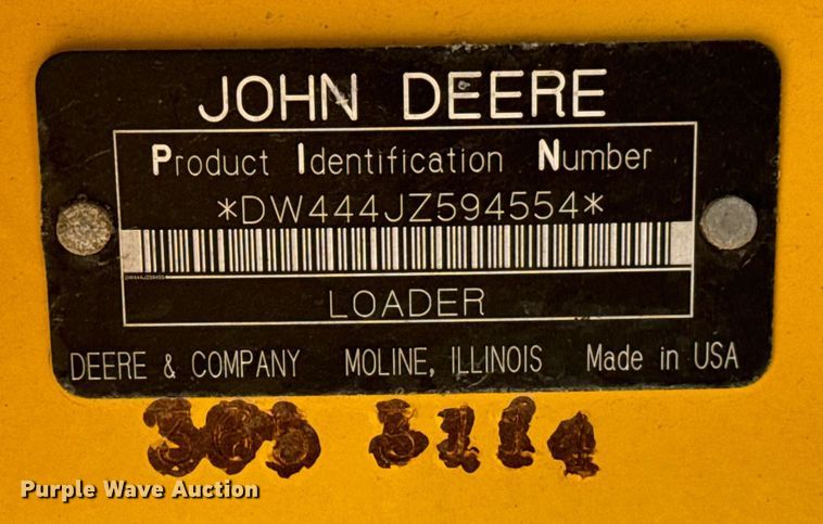 image for item DV2790 2005 John Deere 444J wheel loader