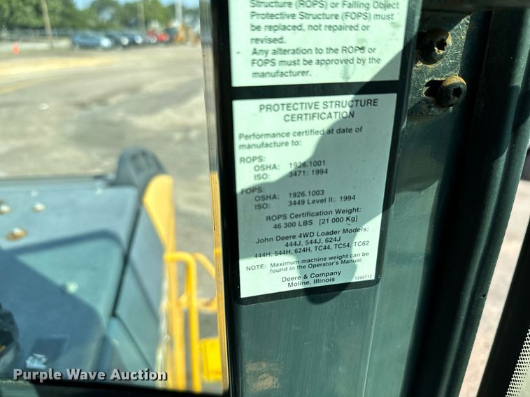 image for item DV2791 2006 John Deere 444J wheel loader
