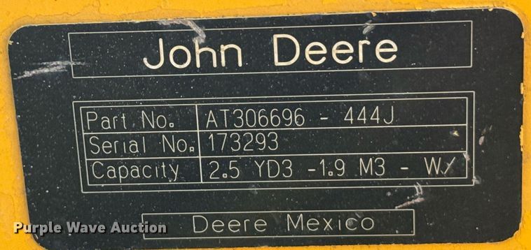 image for item DV2791 2006 John Deere 444J wheel loader