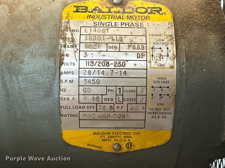 image for item DV2797 Curtis air compressor