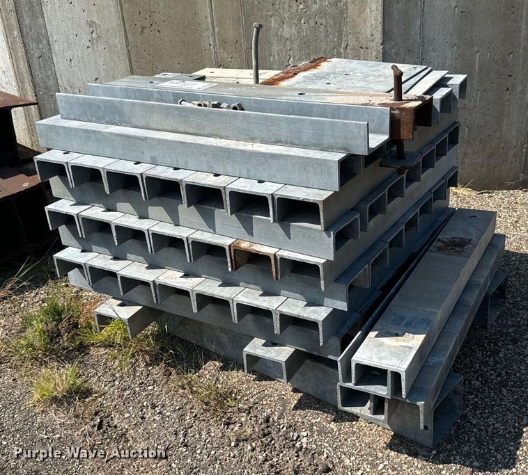 image for item DV2805 (56) pieces of galvanized channel iron