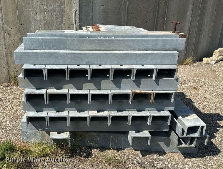 image for item DV2805 (56) pieces of galvanized channel iron