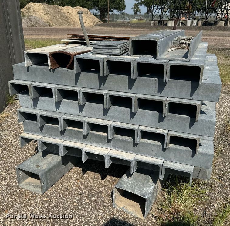 image for item DV2805 (56) pieces of galvanized channel iron