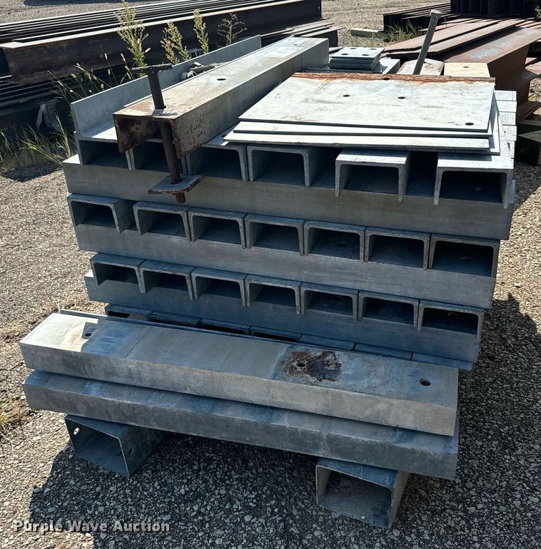 image for item DV2805 (56) pieces of galvanized channel iron