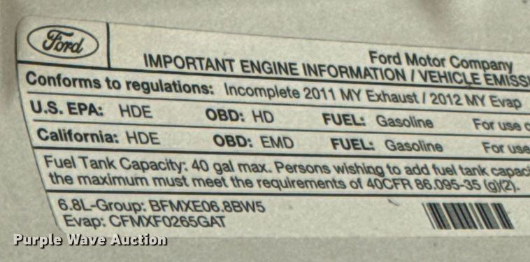 image for item EE7624 2012 Ford F450 Super Duty SuperCab utility / service truck