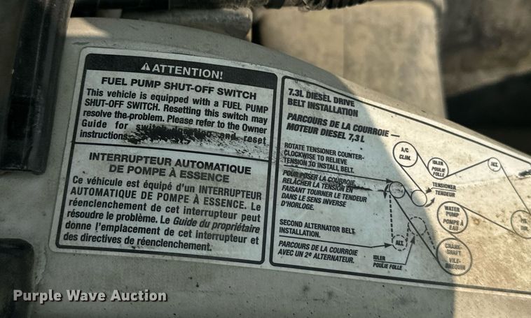 image for item EE7625 1999 Ford F550 drilling rig truck