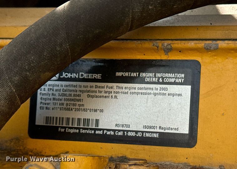 image for item EE7628 2004 John Deere 670CH motor grader