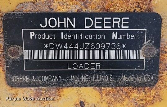 image for item EI8346 2007 John Deere 444J wheel loader