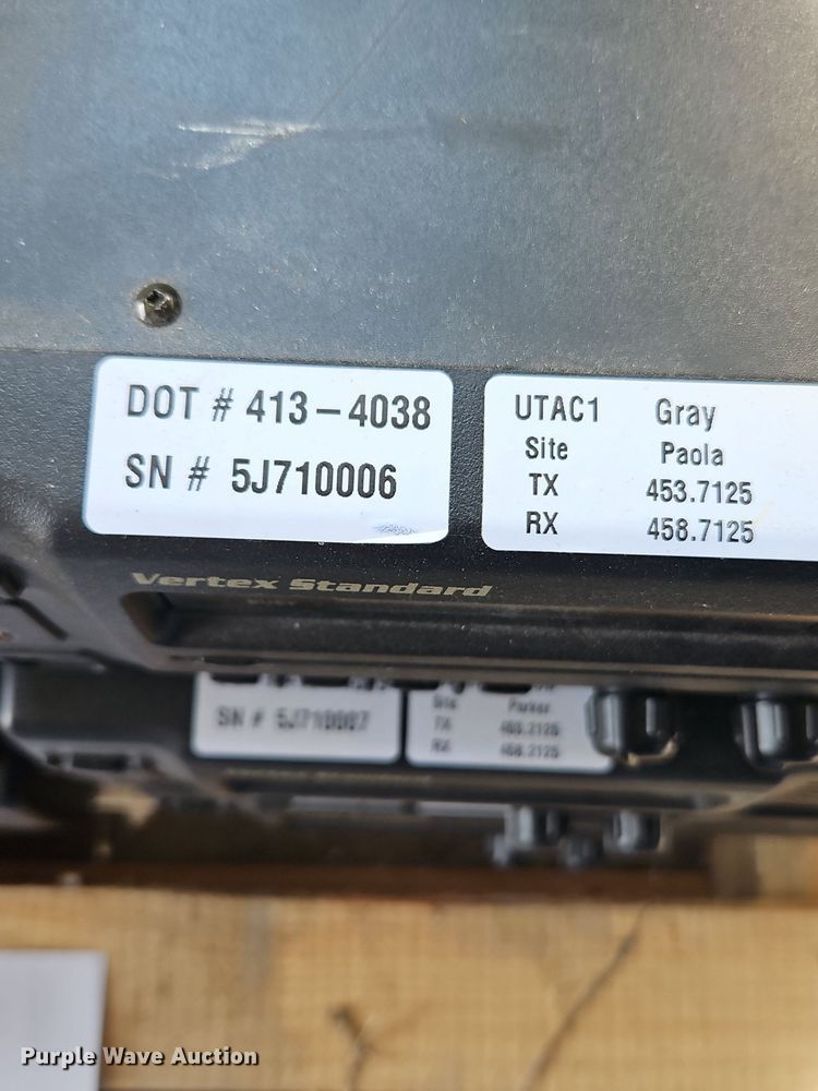 image for item EI8361 (22) Vertex Standard  VXR-7000UD radios