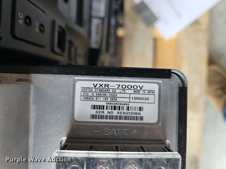 image for item EI8362 (22) Vertex Standard VXR-7000V radios